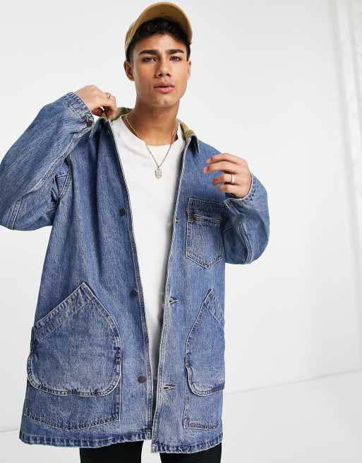 Levi's longline denim jacket new arrivals