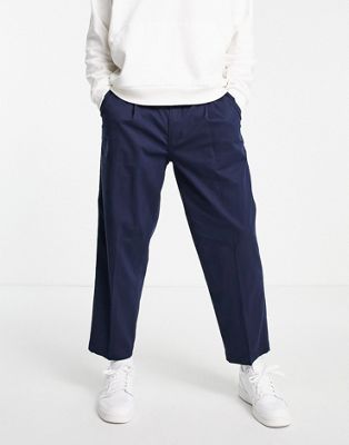 Levi's loose cropped chinos in navy