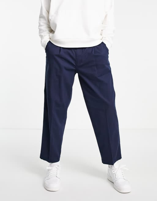 Navy cropped hot sale chinos