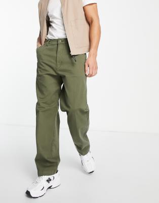 Levi's loose fit chinos in khaki - ASOS Price Checker