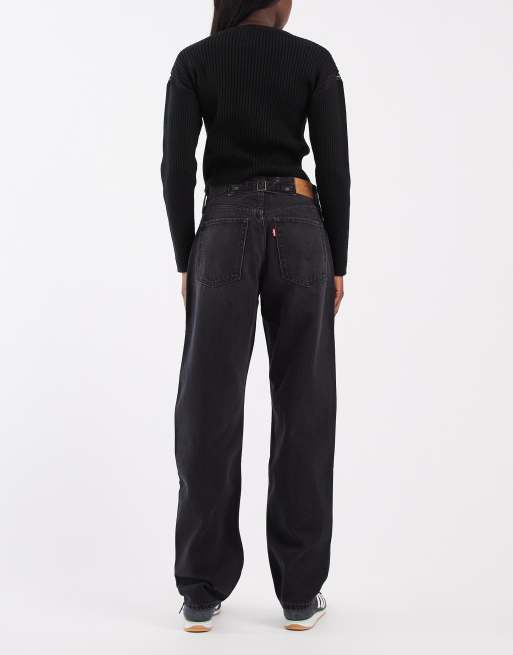 Levi's loose tapered jeans i tvättad svart, 2 av 5