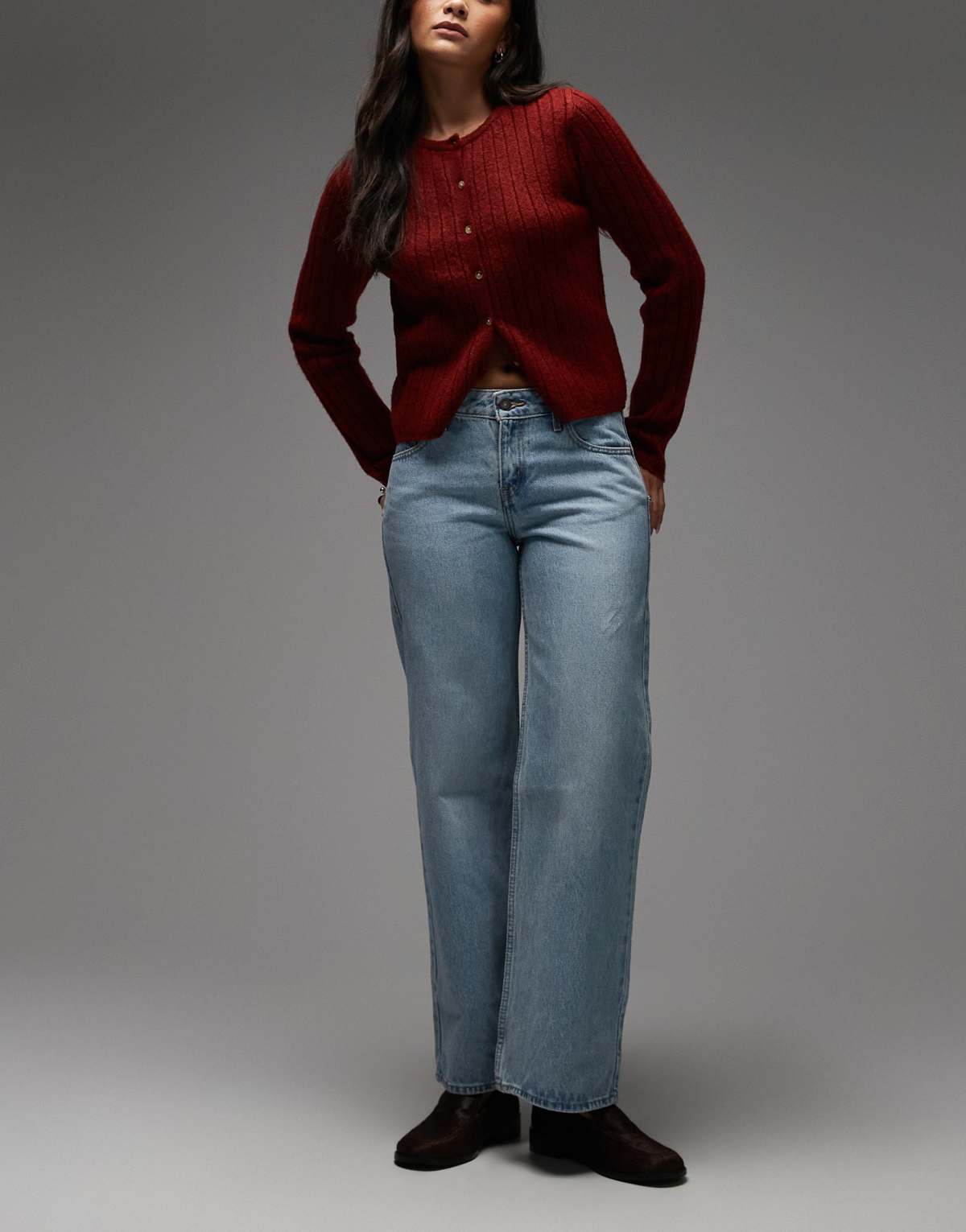 Levi's Low Loose straight leg jeans in light blue