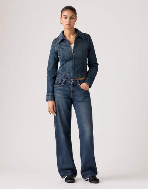 Levi's - Low - Losse jeans in blauw - view 1