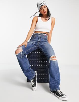 levi jeans with holes