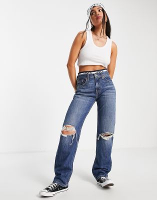 levi's jeans with knee rips