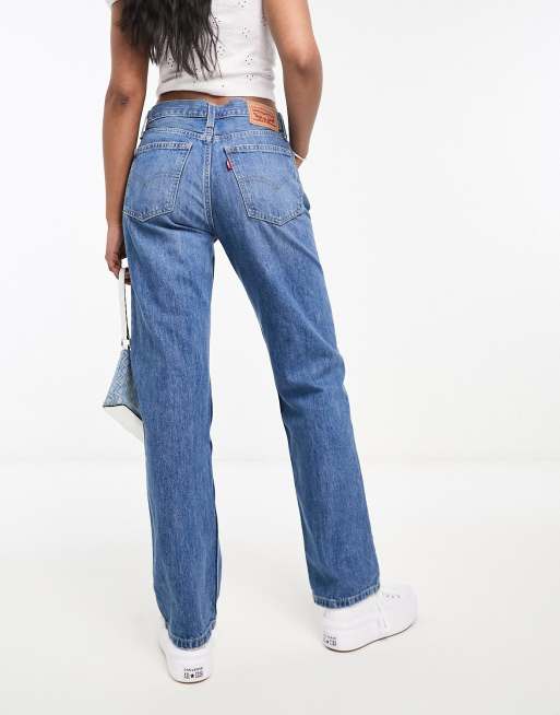 Levi's – Low Pro – Mellanblå raka jeans, 2 av 5