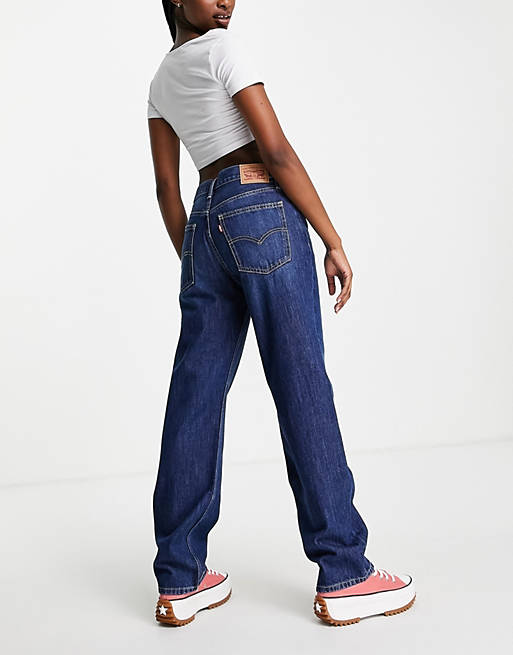 Levi's low pro straight fit jean in dark wash | ASOS