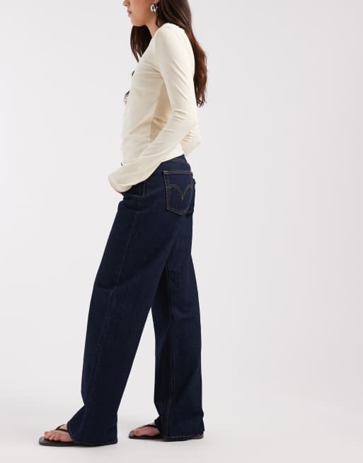 Levi's low-rise loose jeans in neutraal, 2 van 5