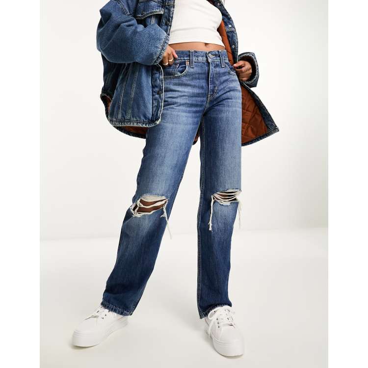 Levi's ripped knee jeans on sale