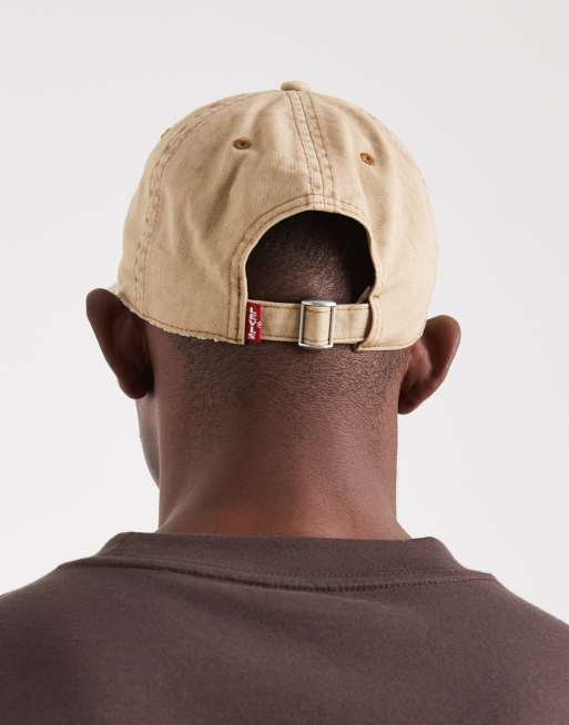 Levi's LS monogram logo cap in ecru, 3 of 3