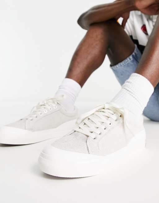 Levi's LS1 low sneakers in grey suede with logo