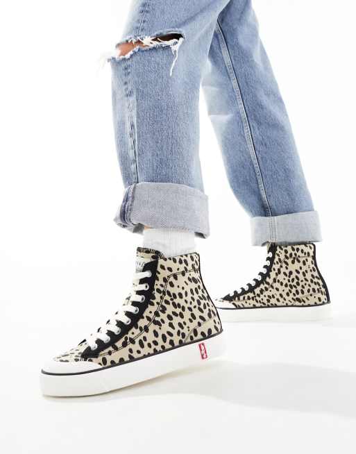 Levi's – LS2 Mid – Sneaker mit Leopardenmuster