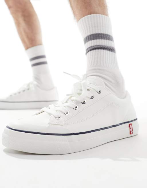 Levi's – LS2 – Vita sneakers med logga