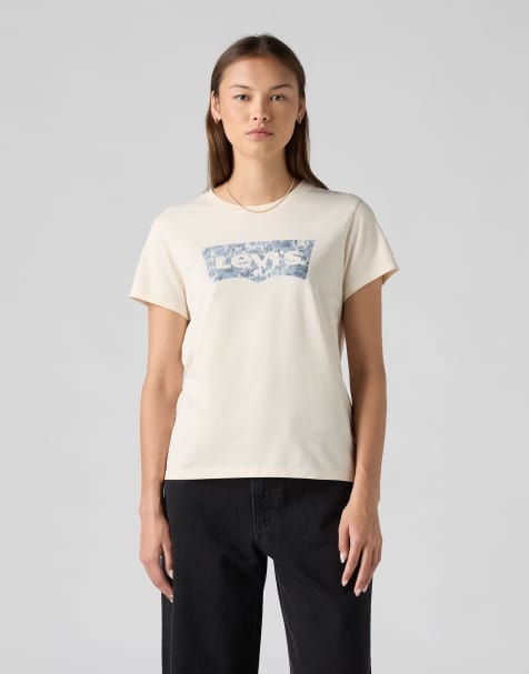 Levi's Lse the perfect tee ophelia floral bw fi in off-white - view 1
