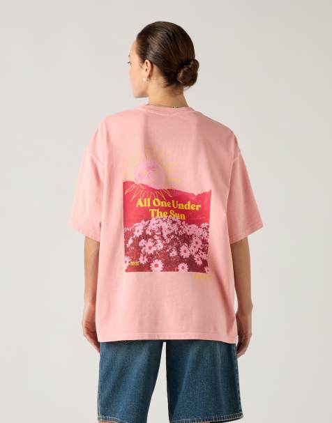 Levi's Lse_grph short stack tee feel good in le - T-shirt rossa - view 1