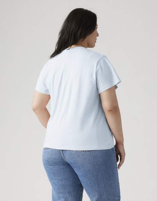 Levi's Lse_pl le t-shirt parfait scarlet smile en bleu, 2 de 4