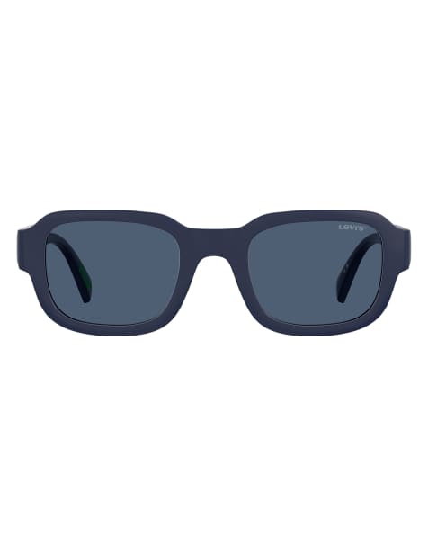 Levi's - Lunettes de soleil carrées à verres bleus - Bleu - view 1