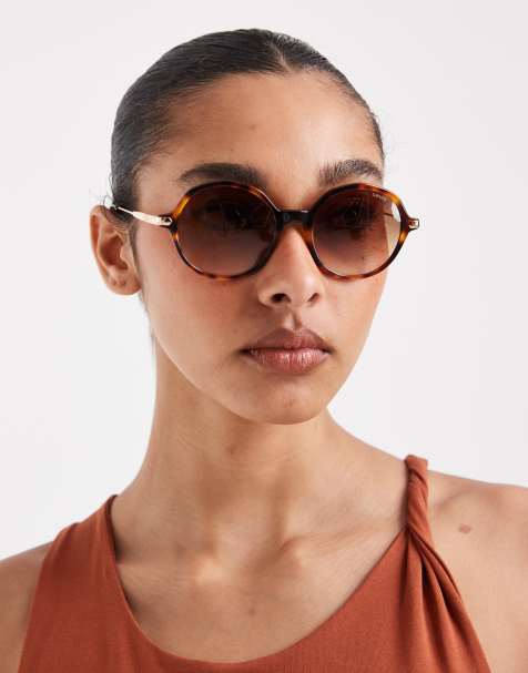 Levi's - Lunettes de soleil ovales avec verres marron - Marron - view 1