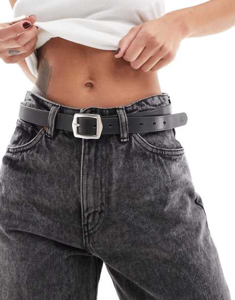 Levi's Lux leather belt in black with buckle - view 1