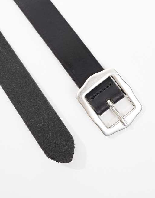 Levi s Lux leather belt in black with buckle ASOS