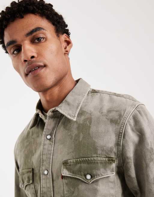 Levi's – Luźna jeansowa koszula w kowbojskim stylu we wzór moro, 5 z 5