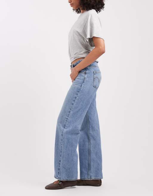 Levi's luźne jeansy z bardzo niskim stanem w jasnym odcieniu, 3 z 5
