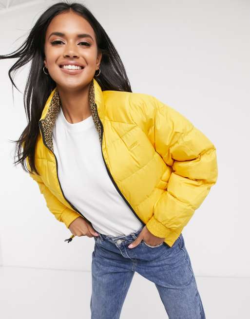 Lydia Reversible Puffer Jacket - Yellow