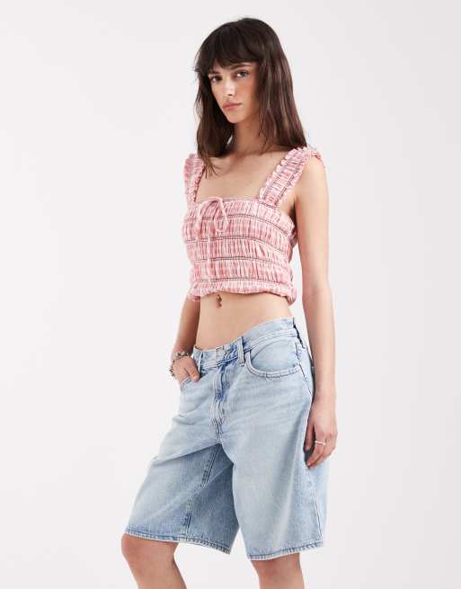 Levi's - Lyseblå mellemlange jorts i denim, 2 af 5