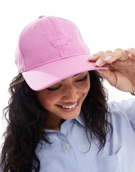 Levi's - Lyserød baseball-kasket med flagermuslogo