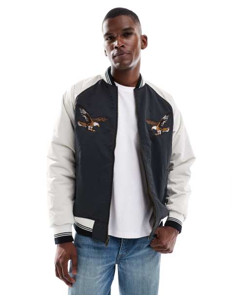 Levi’s – Madera – Wendbare Bomberjacke im Souvenir-Stil in Schwarz - view 1