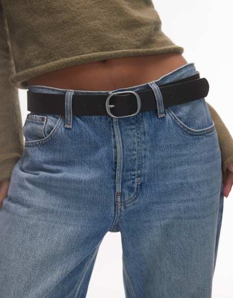 Levi's Madison leather belt in black - view 1