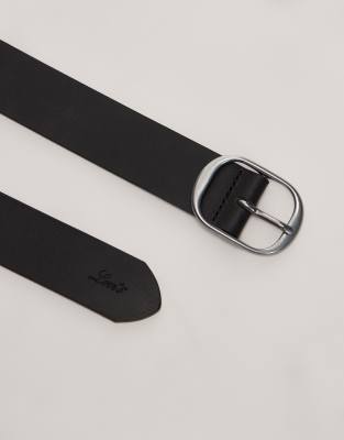 Levi's Madison Leather Belt In Black