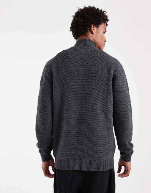 Levi's maglione con zip corta nero, 3 di 5