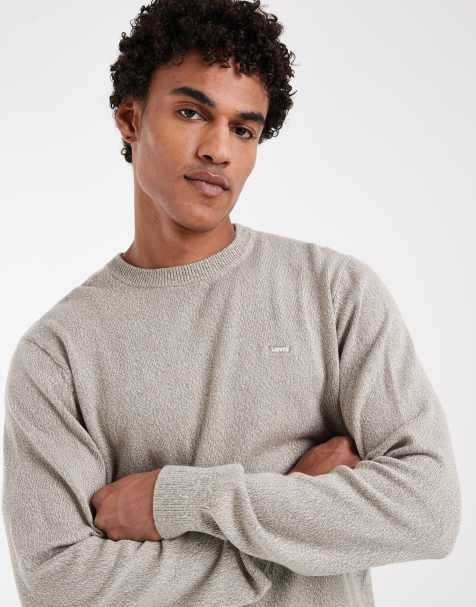 Levi's maglione leggero lavorato a maglia in beige mélange - view 1