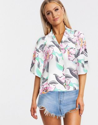 Levis mahina shirt in tropical print in 