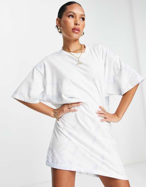 levis t shirt dress Denim Tee Dress - White