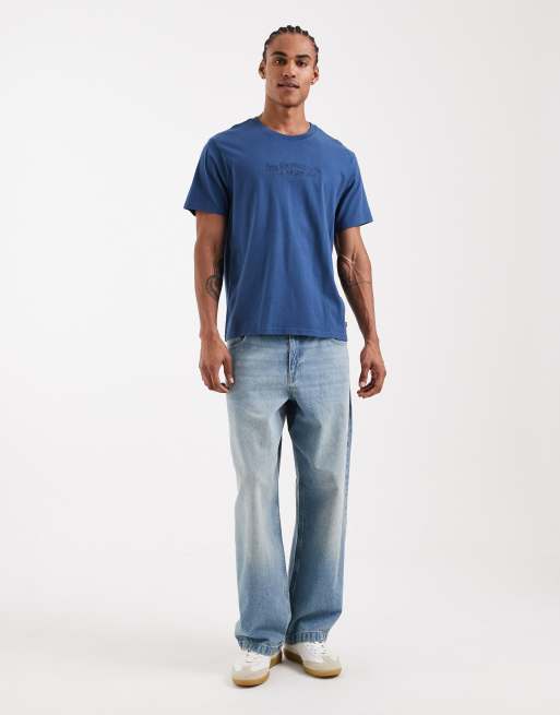 Levi's – Marinblå, avslappnad t-shirt med logga, 2 av 5