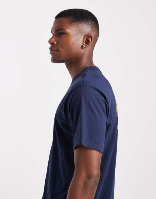 Levi's – Marinblå t-shirt i vintage oversize med logga med två hästar baktill, 4 av 5