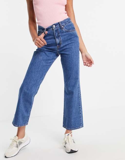 Levi's math club flared jeans in mid wash, 3 of 4