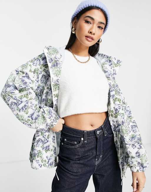 Levi's Mavis trapeze windbreaker jacket in floral | ASOS