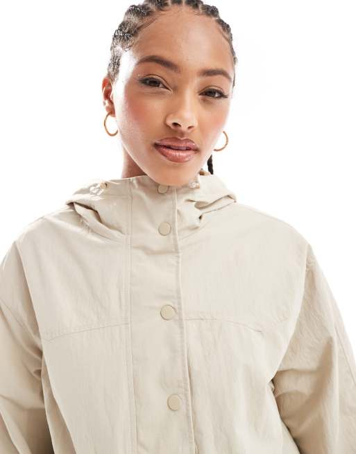 Levi s Melina Regenjas met capuchon in creme ASOS