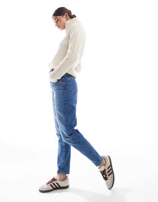 Levi's – Mellanblå mom jeans med hög midja , 3 av 6