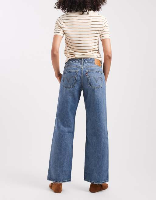 Levi's - Mellemblå løstsiddende jeans med lav talje , 2 af 5
