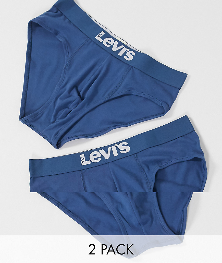Levis – Mens – 2-pack indigoblå, enkla kalsonger