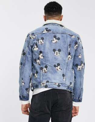 Levi s Mickey Mouse sherpa trucker jacket ASOS