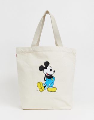Levi's mickey mouse tote-White