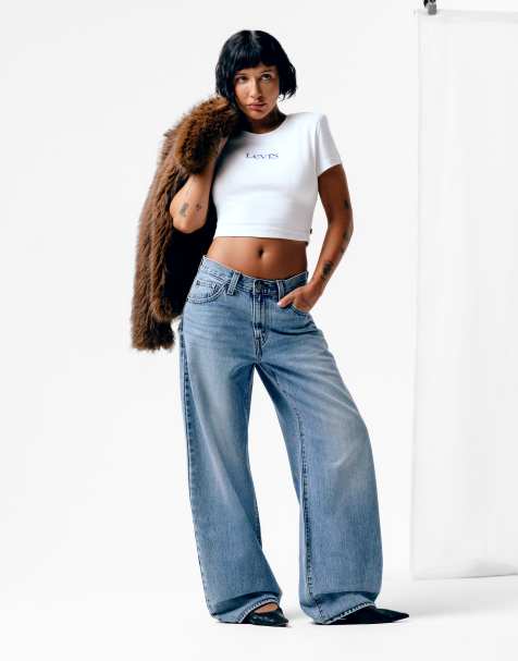 Levi's Middy Balloon Jeans in heller Waschung - view 1