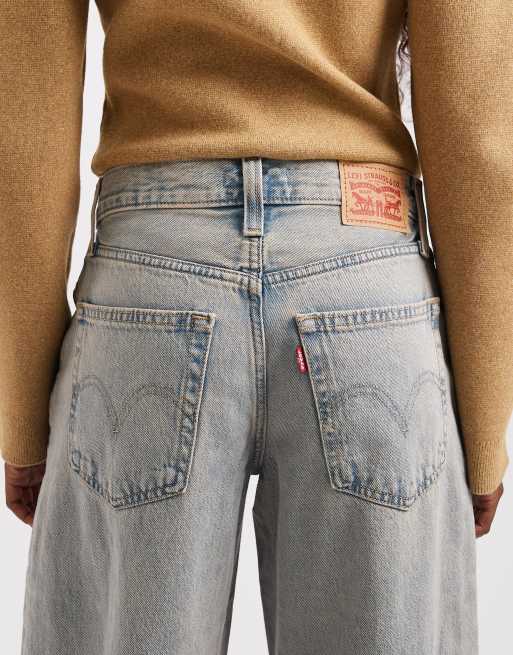 Levi's middy balloon jeans met lichte grijze wassing, 4 van 5