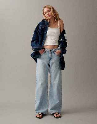 Levi's - Middy - Jean bootcut ample - Bleu délavé