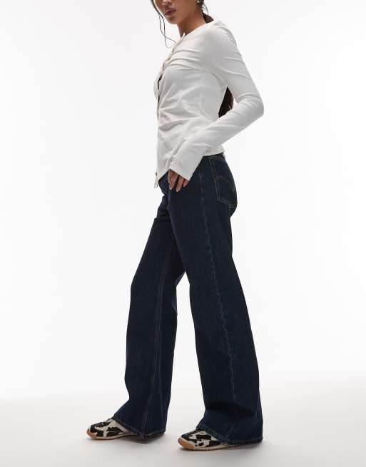 Levi's - Middy - Jeans bootcut ampi blu indaco, 2 di 5
